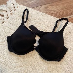 Victoria Secret Lined Demi Black Bra 34B